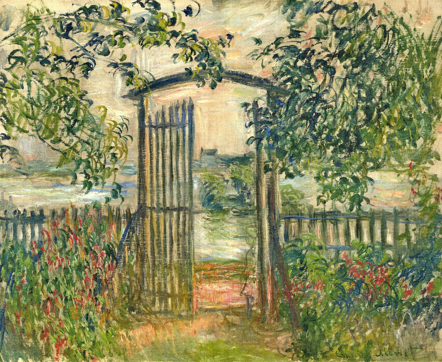 The Garden Gate at Vetheuil 1881
